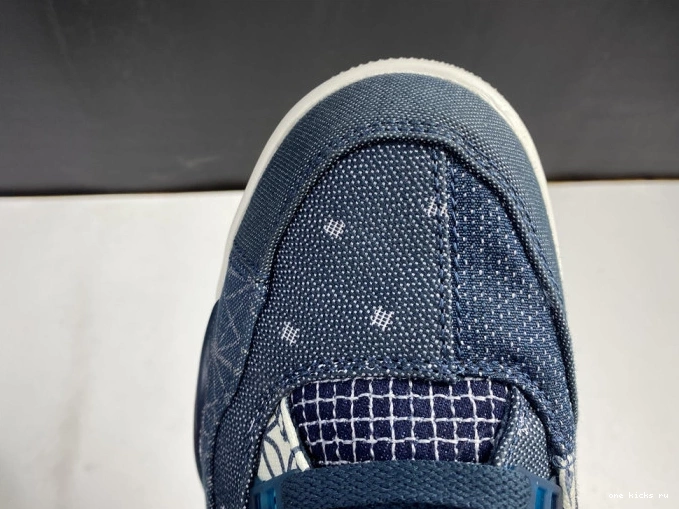Chep Onekick Sashiko Jordan Retro 4 Air CW0898-400 SE 0805